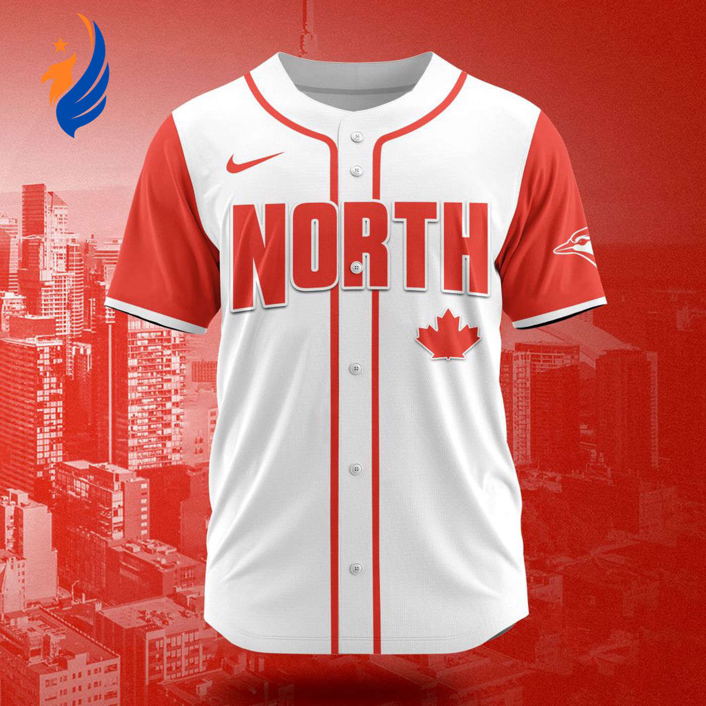 MLB Toronto Blue Jays Personalized City Connect Concept Design Baseball Jersey Gift for Men Women - Bafud baseball jersey product view 1