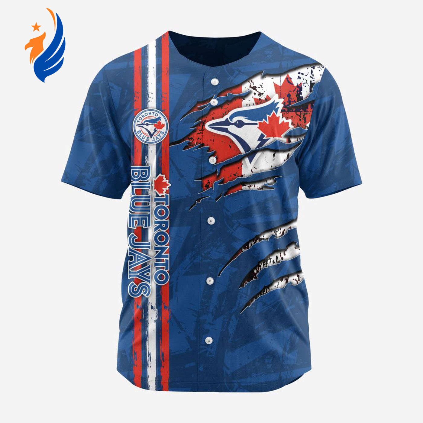 MLB Toronto Blue Jays Special Design Baseball Jersey Gift for Men Women - Bafud baseball jersey product view 1