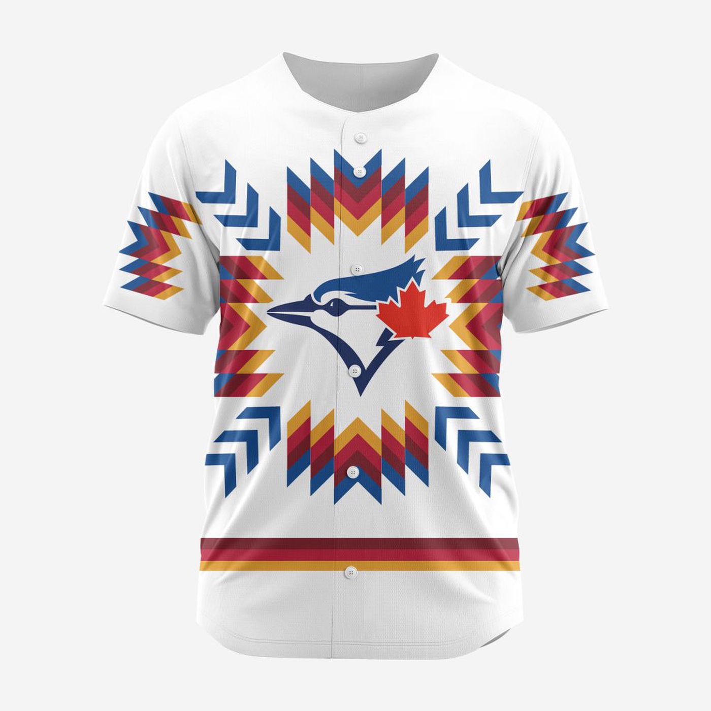 MLB Toronto Blue Jays Special Native Design Baseball Jersey Gift for Men Women - Bafud baseball jersey product view 2