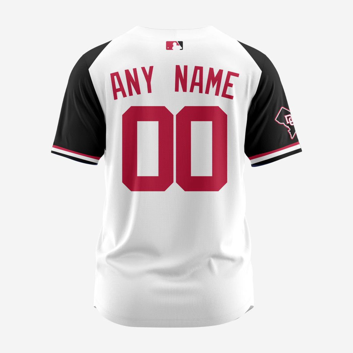 MLB Washington Nationals Personalized Alternate Baseball Jersey - Bafud baseball jersey product view 3