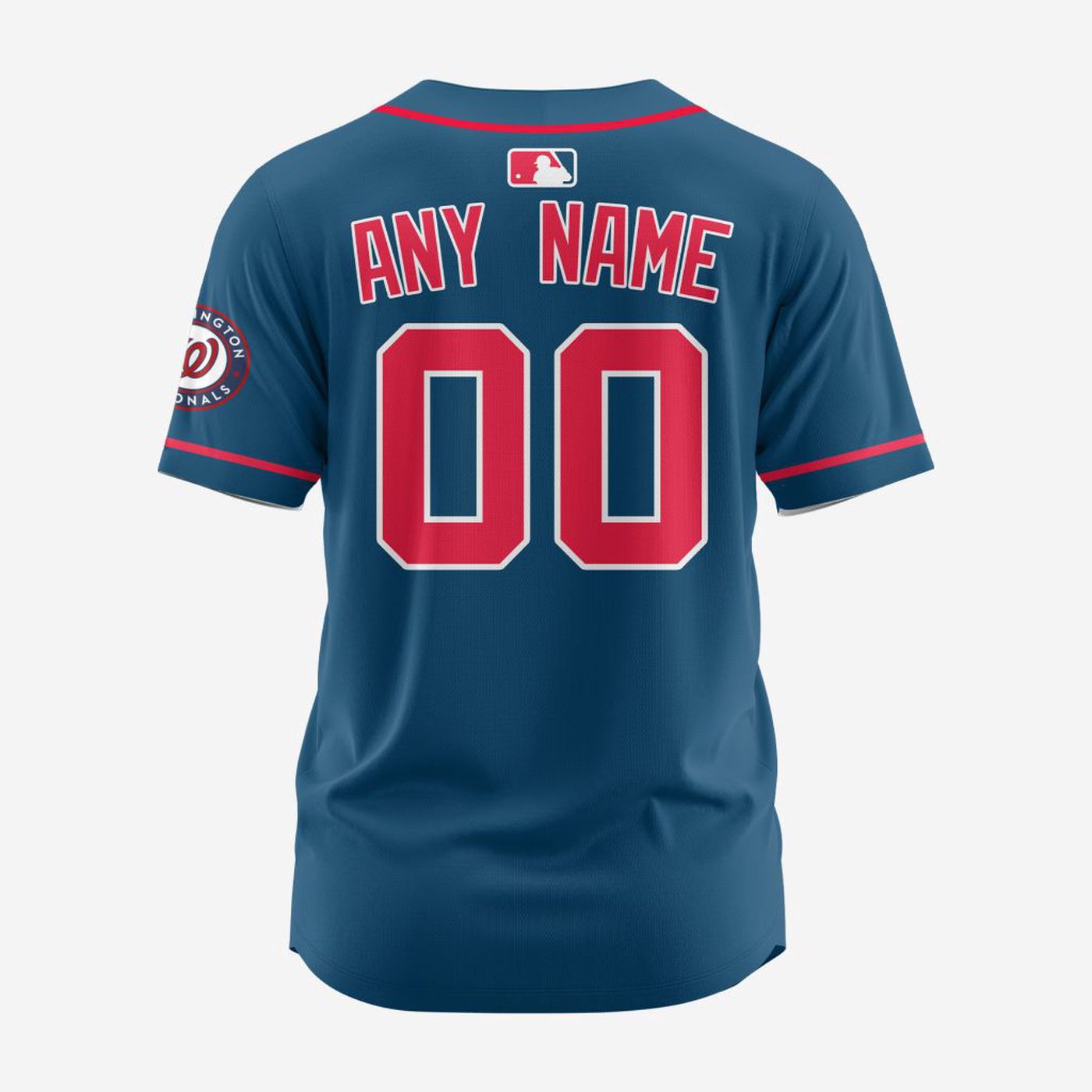 MLB Washington Nationals Personalized Alternate Design Concept Baseball Jersey 2404 - Bafud baseball jersey product view 2