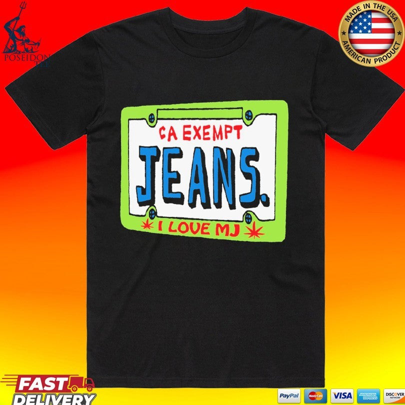 Mom Jeans Car Exempt I Love Mj Plate T-shirt Unisex T-shirt, Sweatshirt, Hoodie, Long Sleeve Tee - T-Shirt, Sweatshirt, Hoodie
