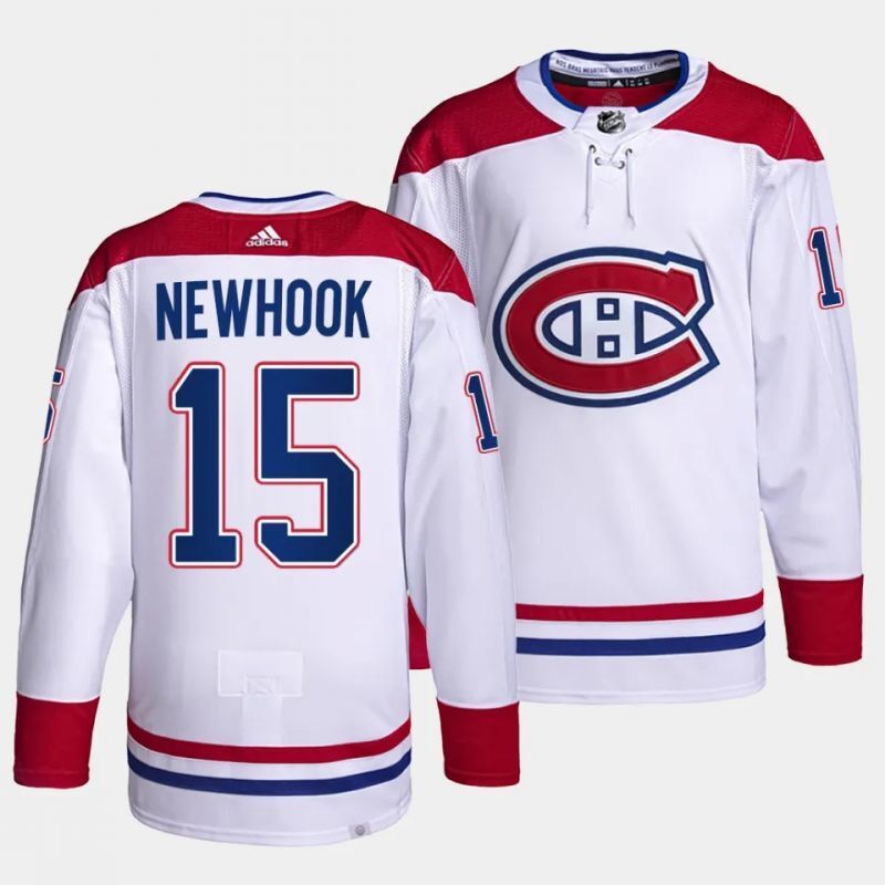 montreal canadiens #15 alex newhook away white authentic pro jersey Hockey Jersey hockey jersey product view 1