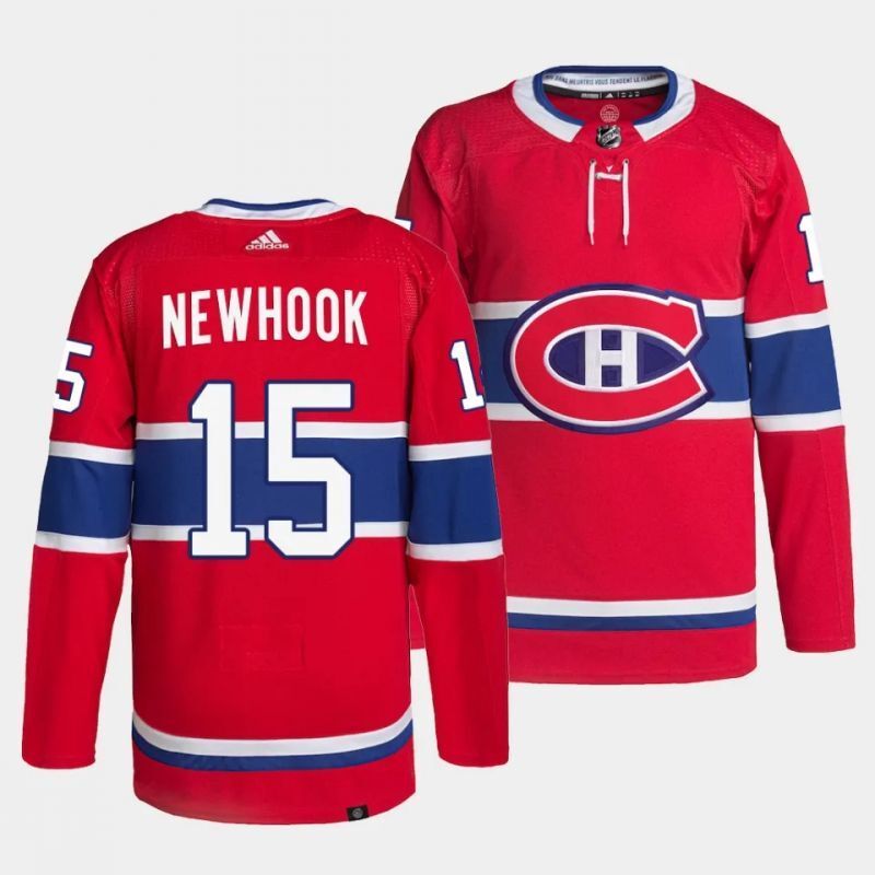 montreal canadiens #15 alex newhook home red authentic pro jersey Hockey Jersey hockey jersey product view 1