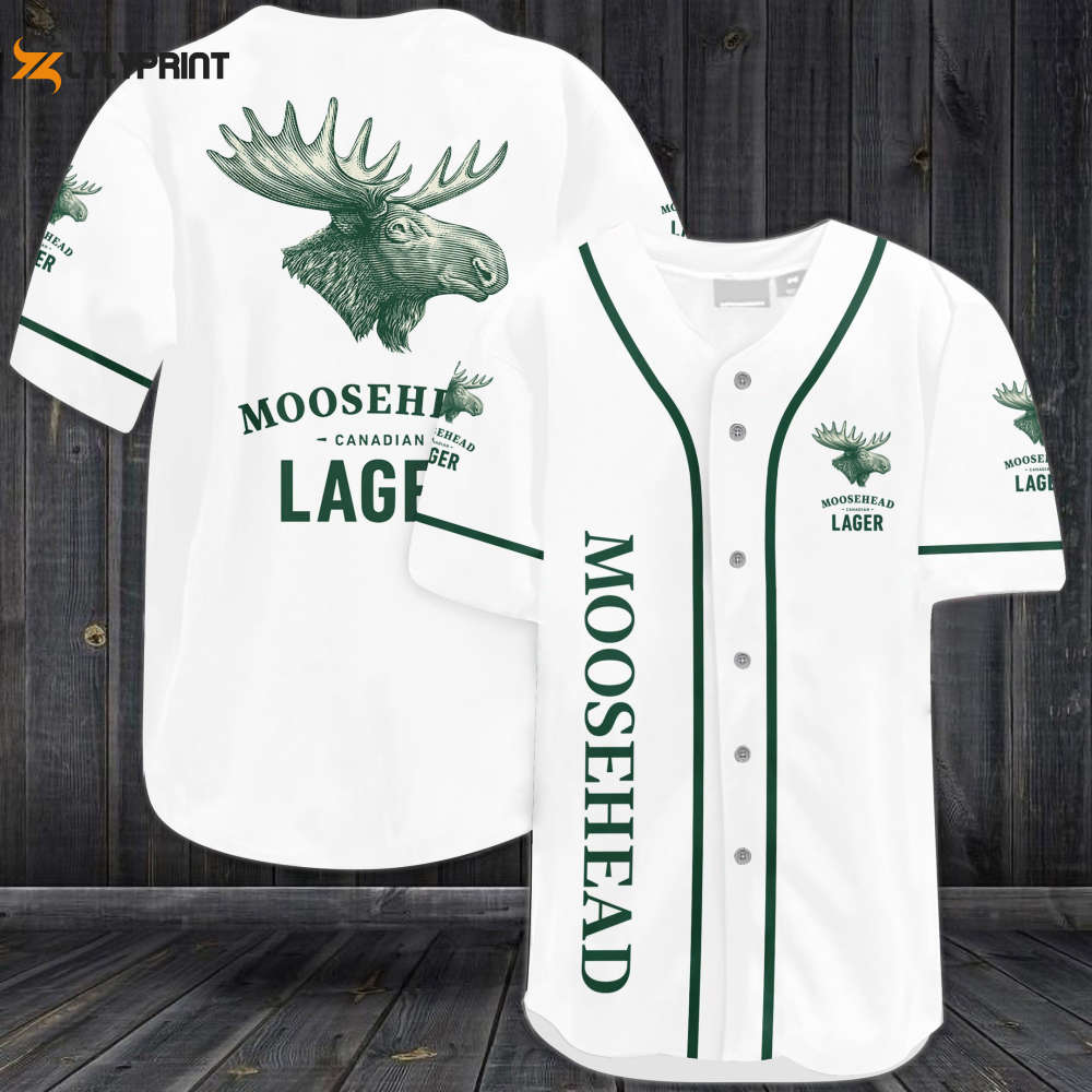 Moosehead Lager Baseball Jersey - Gift for Men Women - lylyprint.com baseball jersey product view 1