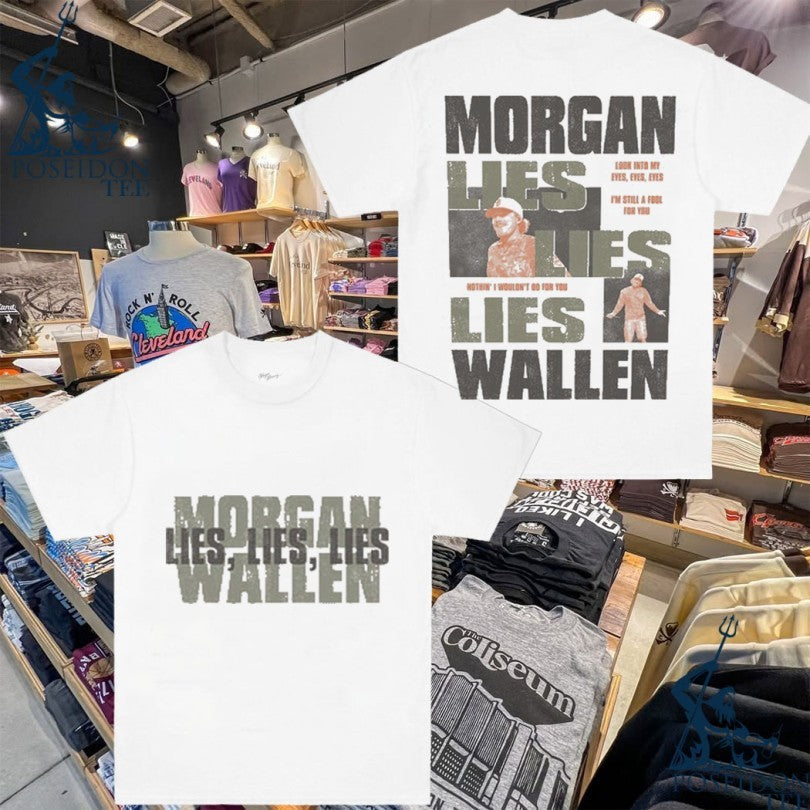 Morgan Wallen Lies Lies Lies T-shirt Unisex T-shirt, Sweatshirt, Hoodie, Long Sleeve Tee - T-Shirt, Sweatshirt, Hoodie