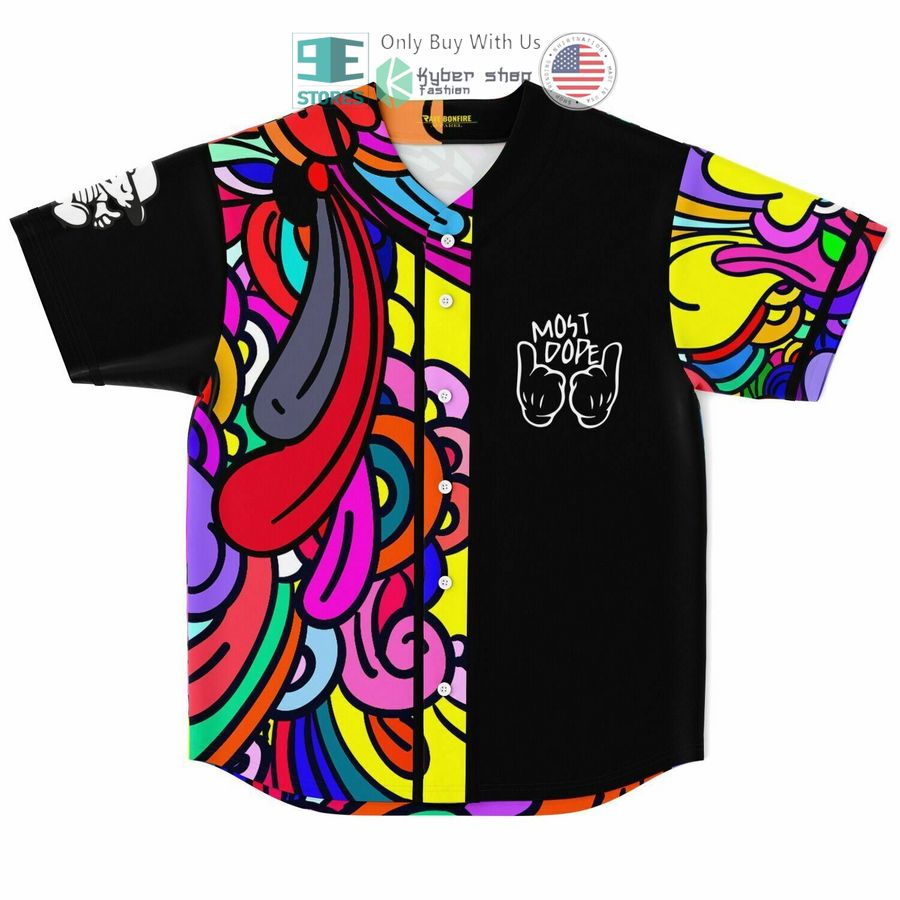 BEST Most Dope black Baseball Jersey baseball jersey product view 1