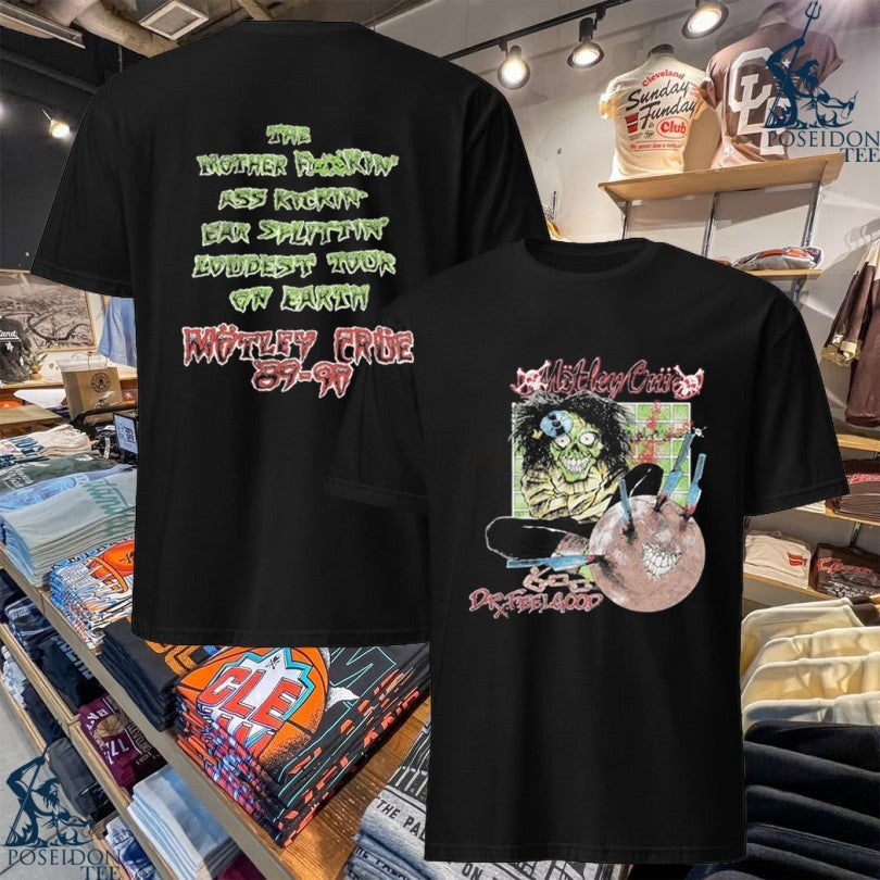 Mtley Cre Dr Feelgood Pushead T-shirt Unisex T-shirt, Sweatshirt, Hoodie, Long Sleeve Tee - T-Shirt, Sweatshirt, Hoodie