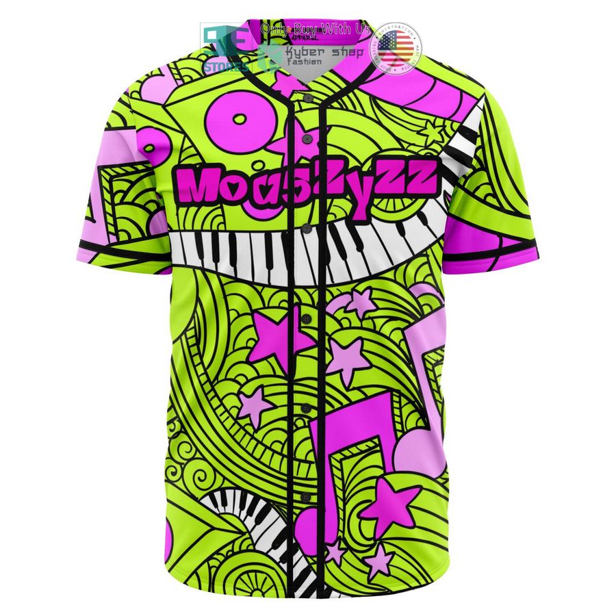 BEST Mou5Zyzz green pink Baseball Jersey baseball jersey product view 1