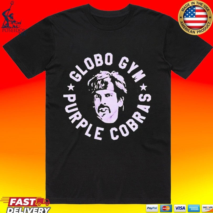 Mrbeast Globo Gym Purple Cobras T-shirt Unisex T-shirt, Sweatshirt, Hoodie, Long Sleeve Tee - T-Shirt, Sweatshirt, Hoodie