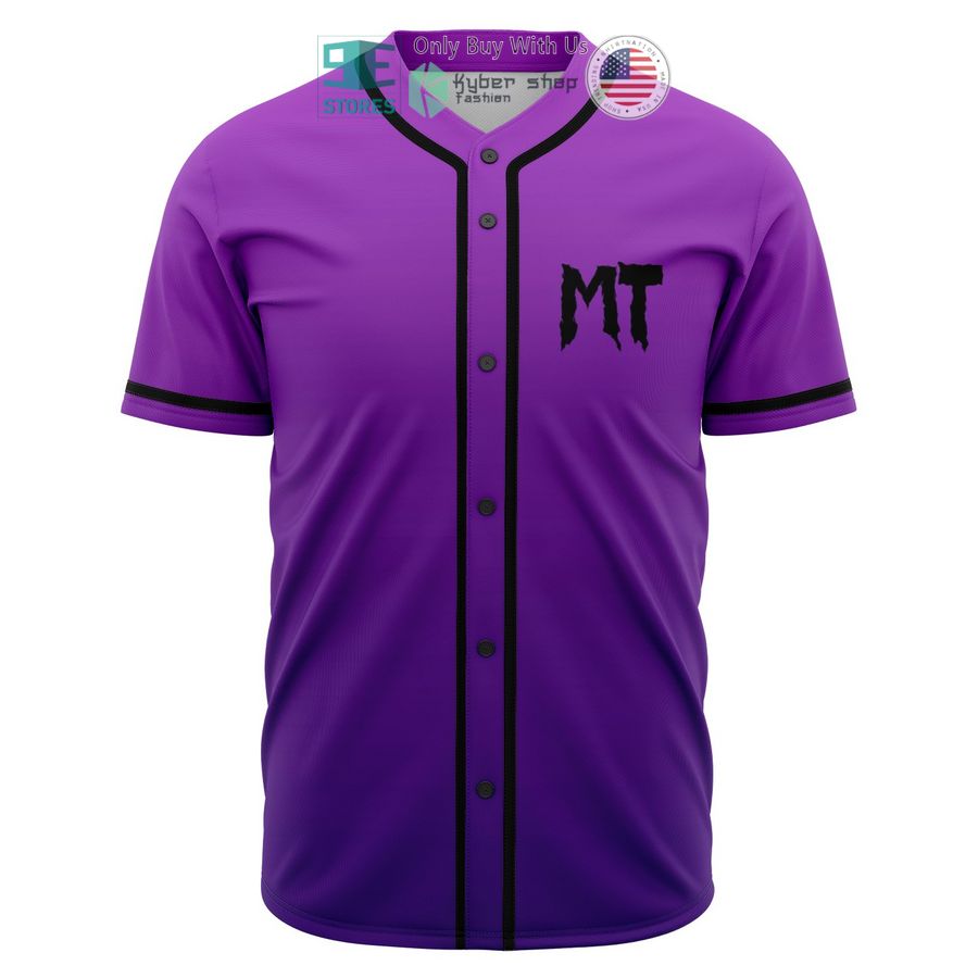 BEST MT Midnight Tyrannosaurus Baseball Jersey baseball jersey product view 1