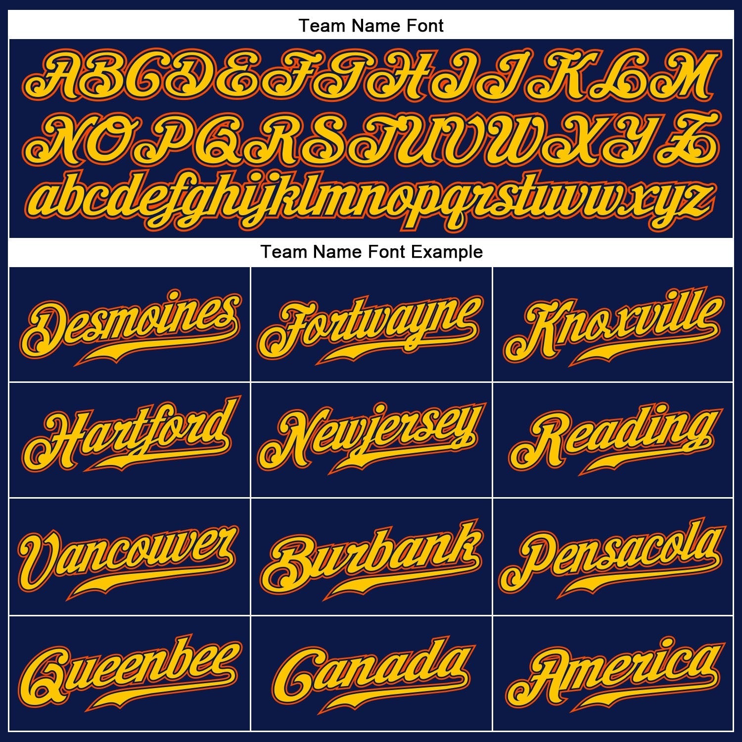 Custom Navy White Pinstripe Gold-Orange Authentic Baseball Jersey baseball jersey product view 4