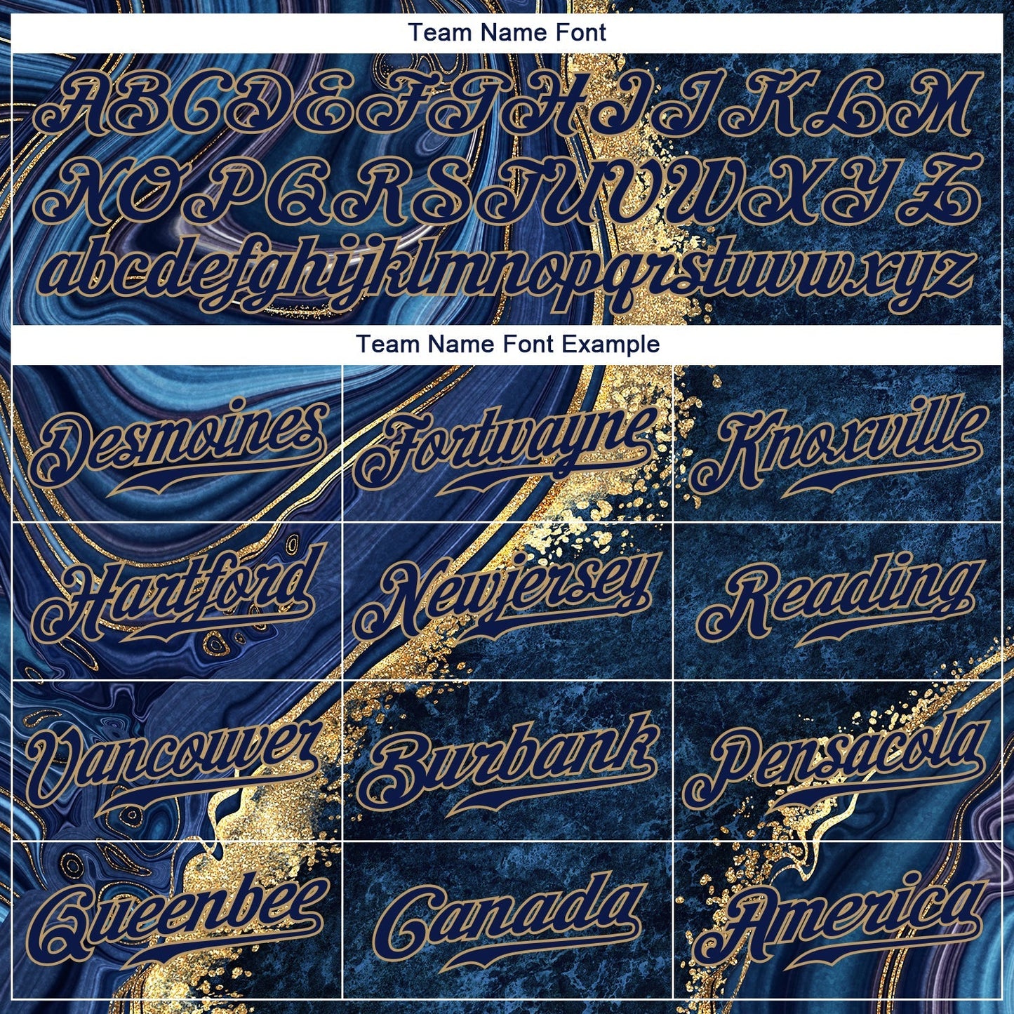 Custom Navy Navy-Old Gold 3D Pattern Design Marble Authentic Baseball Jersey baseball jersey product view 4