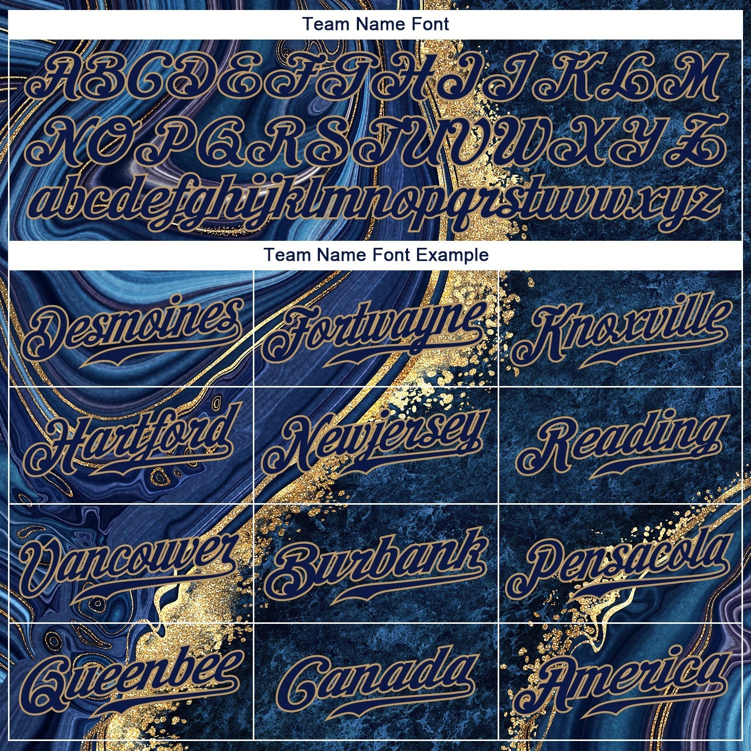 Custom Navy Navy-Old Gold 3D Pattern Design Marble Authentic Baseball Jersey baseball jersey product view 4