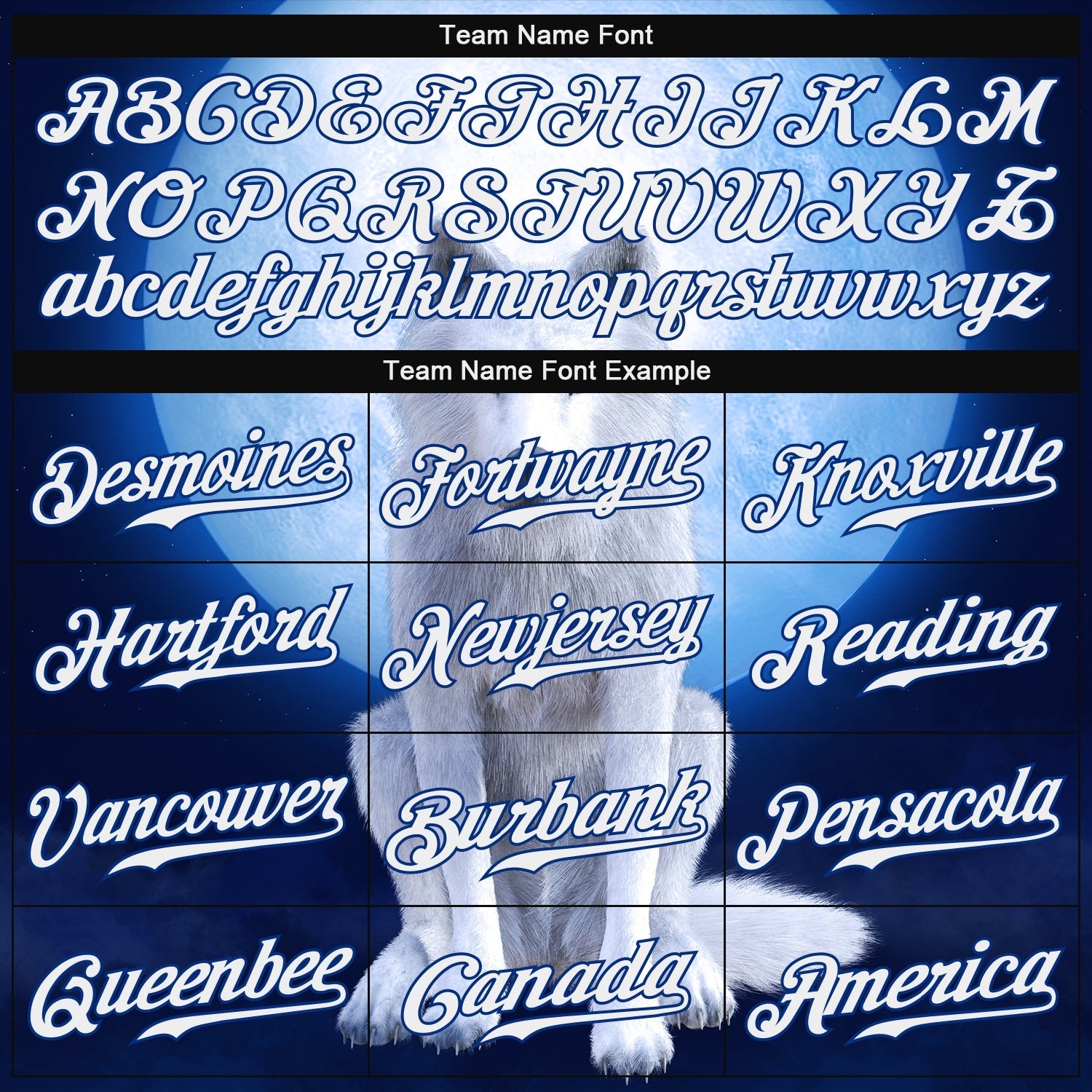 Custom Navy White-Royal 3D Pattern Design Wolf Authentic Baseball Jersey baseball jersey product view 4