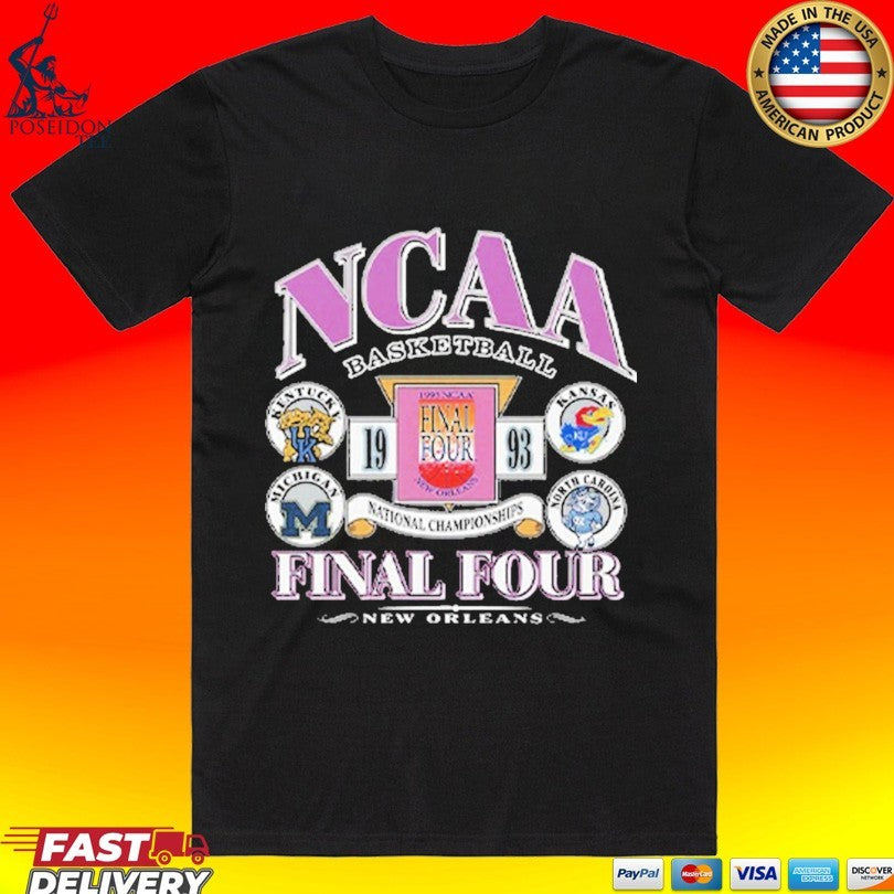 NCAA Basketball Final Four New Orleans 1993 T-shirt Unisex T-shirt, Sweatshirt, Hoodie, Long Sleeve Tee - T-Shirt, Sweatshirt, Hoodie