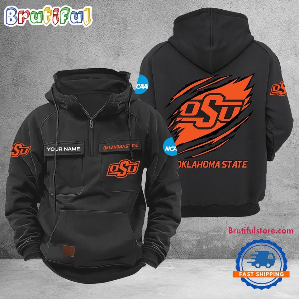 Oklahoma State Cowboys Sport Team Design Logo Name Cargo Hoodie Unisex T-shirt, Sweatshirt, Hoodie, Long Sleeve Tee - T-Shirt, Sweatshirt, Hoodie