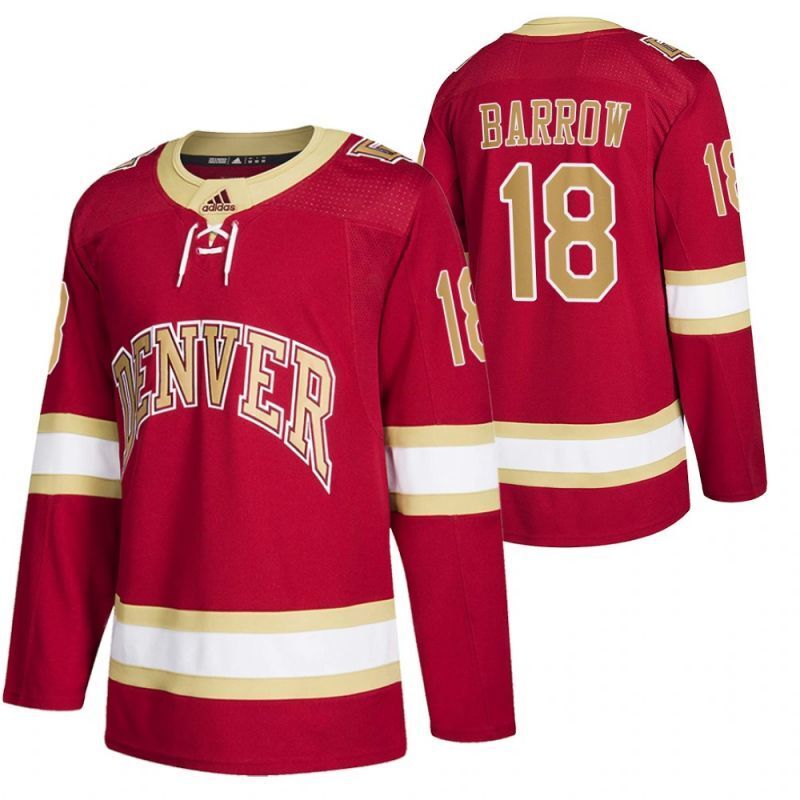 ncaa-ryan-barrow-college-hockey-replica-red-jersey Style 2 College Football Jersey hockey jersey product view 1