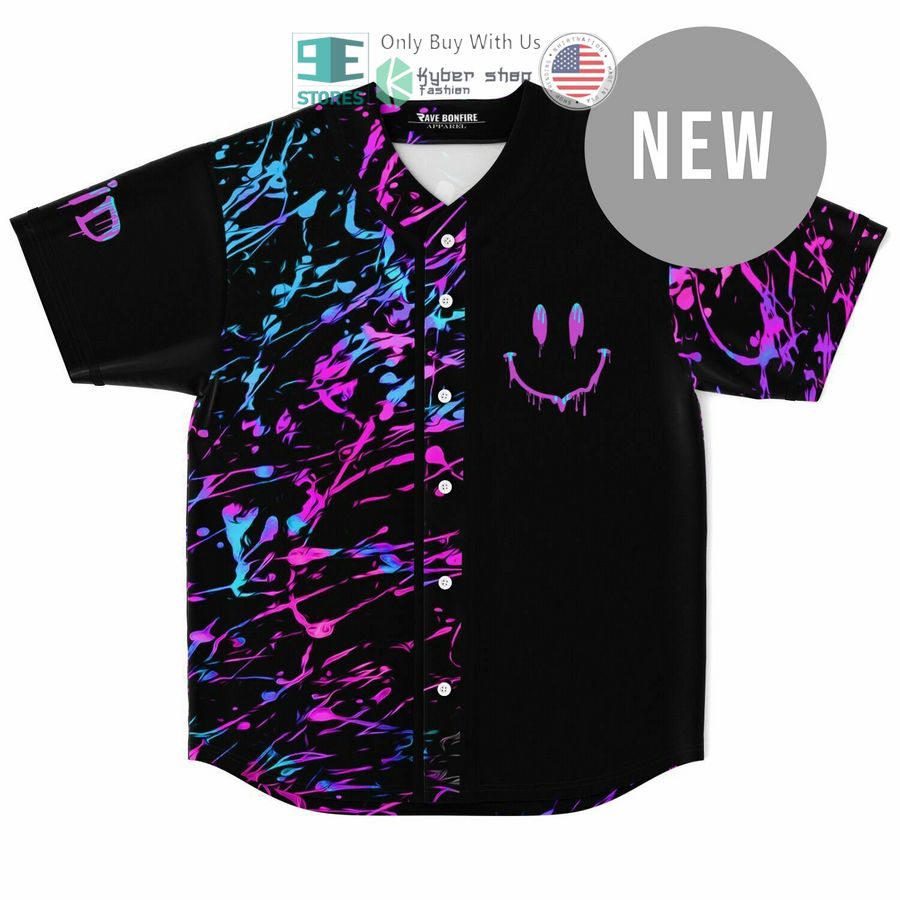 BEST Neon Smile House Baseball Jersey baseball jersey product view 1