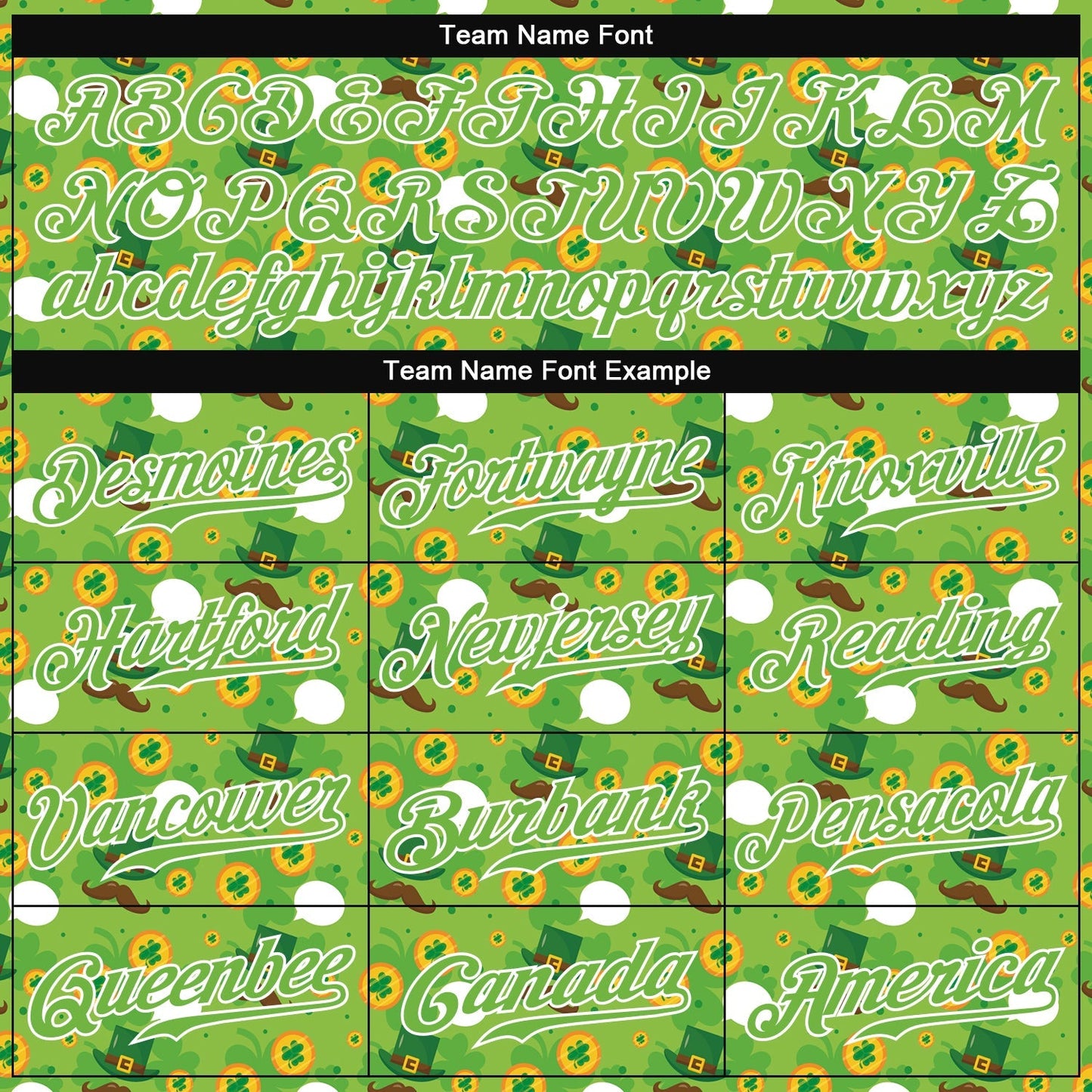 Custom Neon Green Brown-Gold 3D Pattern Design Authentic St. Patrick's Day Baseball Jersey baseball jersey product view 4