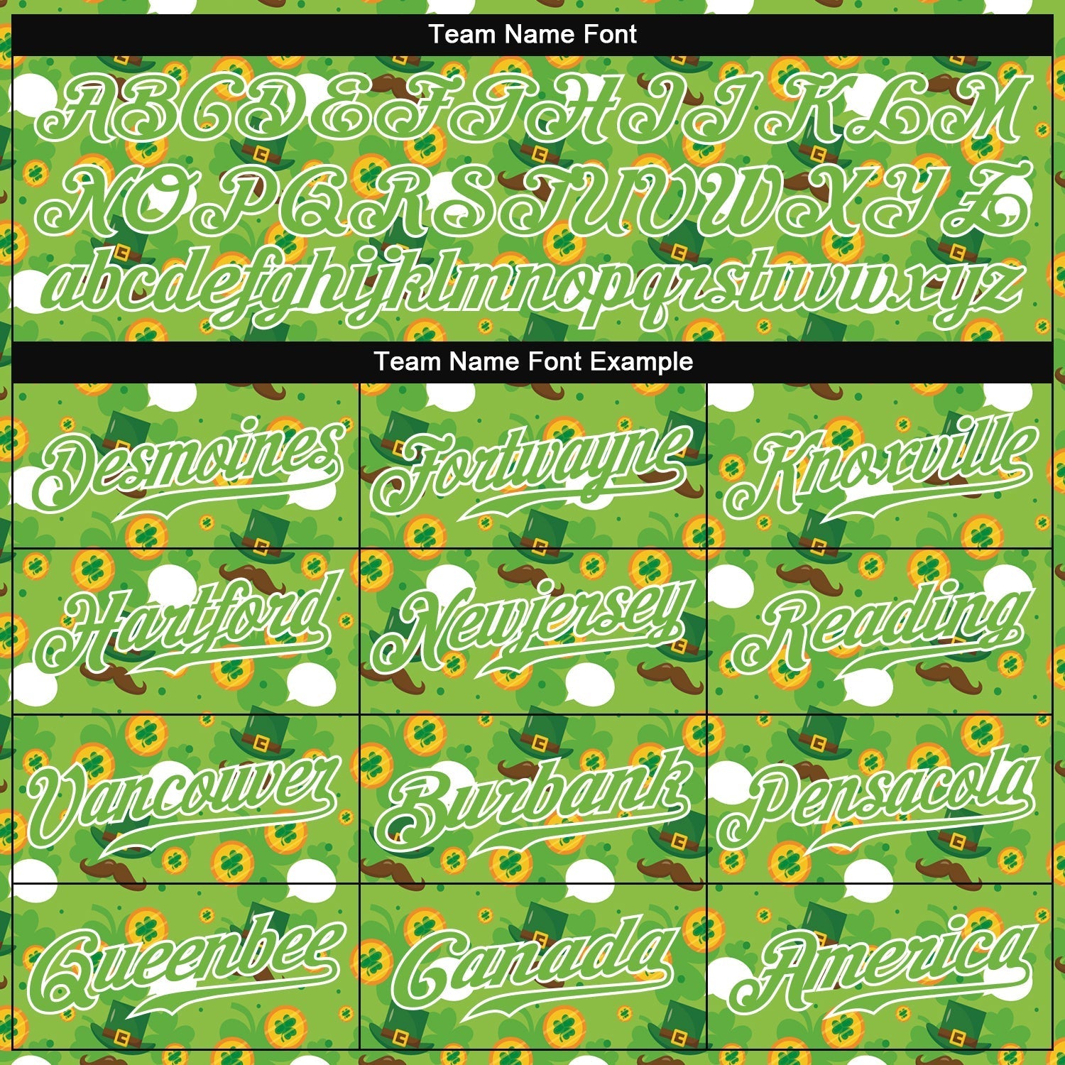 Custom Neon Green Brown-Gold 3D Pattern Design Authentic St. Patrick's Day Baseball Jersey baseball jersey product view 4