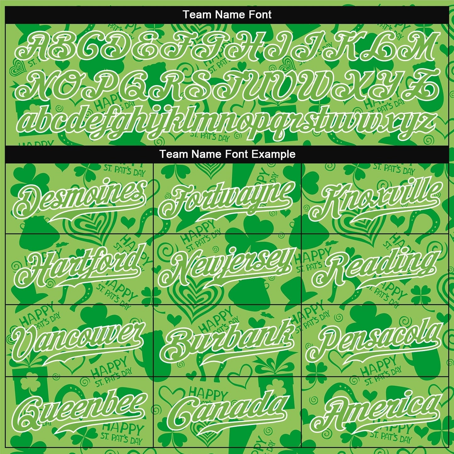 Custom Neon Green Neon Green-White 3D Pattern Design Authentic St. Patrick's Day Baseball Jersey baseball jersey product view 4