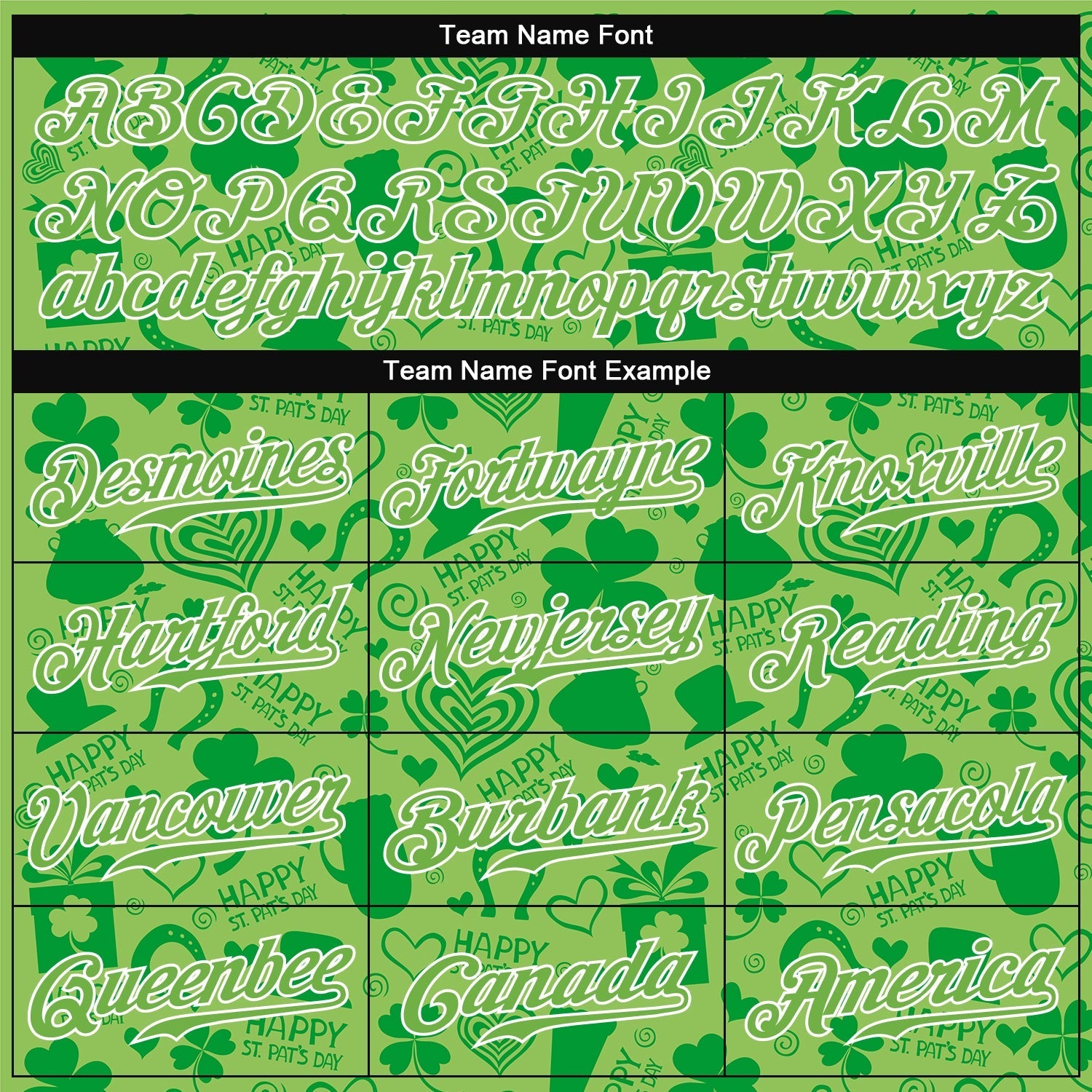 Custom Neon Green Neon Green-White 3D Pattern Design Authentic St. Patrick's Day Baseball Jersey baseball jersey product view 4