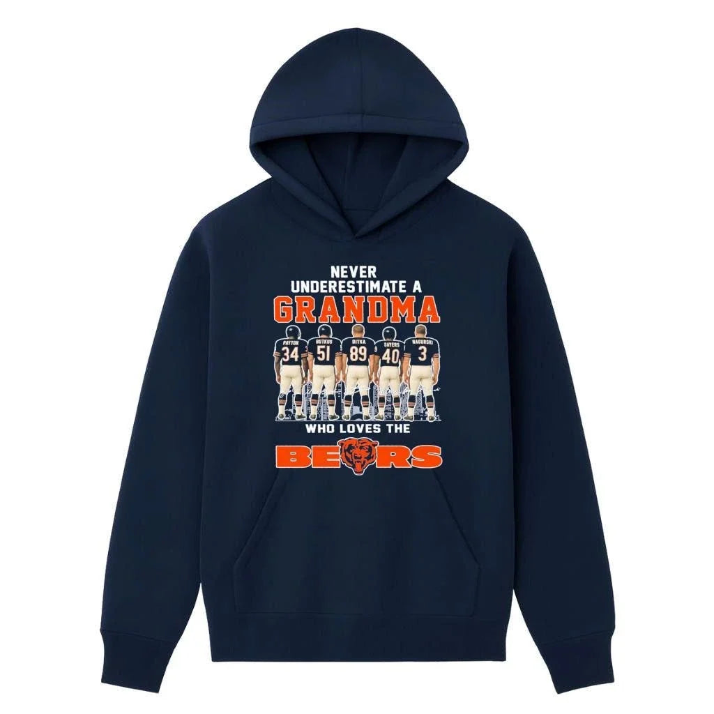 Never Underestimate A Grandma Who Loves The Bears - Adult & Kids T-Shirts, Sweatshirts & Hoodies apparel design preview 3