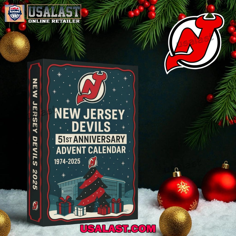 New Jersey Devils 51st Anniversary Advent Calendar 2025 hockey jersey product view 1