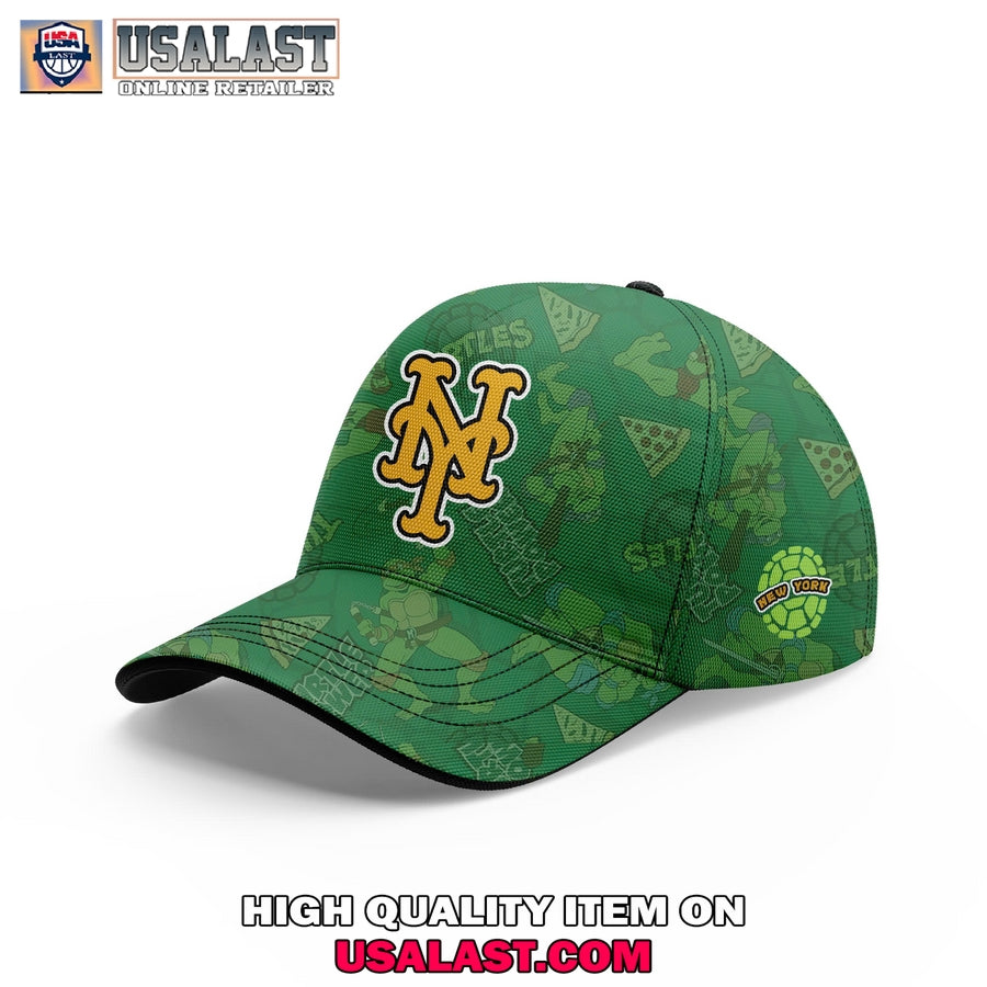 New York Mets x Ninja Turtles Green Baseball Jersey baseball jersey product view 2