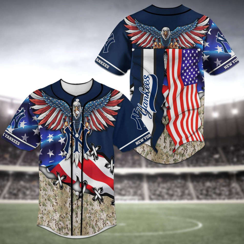 New York Yankees Baseball Jersey Gifts for Fans - lylyprint.com baseball jersey product view 2