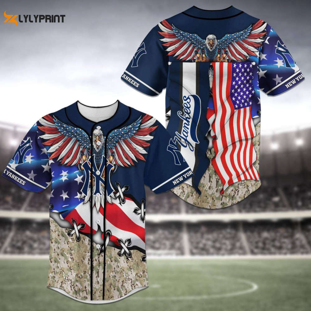 New York Yankees Baseball Jersey Gifts for Fans - lylyprint.com baseball jersey product view 1