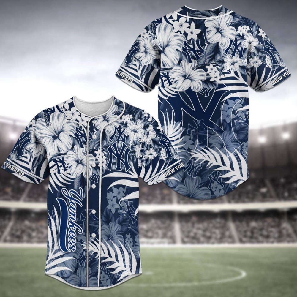 New York Yankees Baseball Jersey Personalized 2023 Gift For Men Women - lylyprint.com baseball jersey product view 2