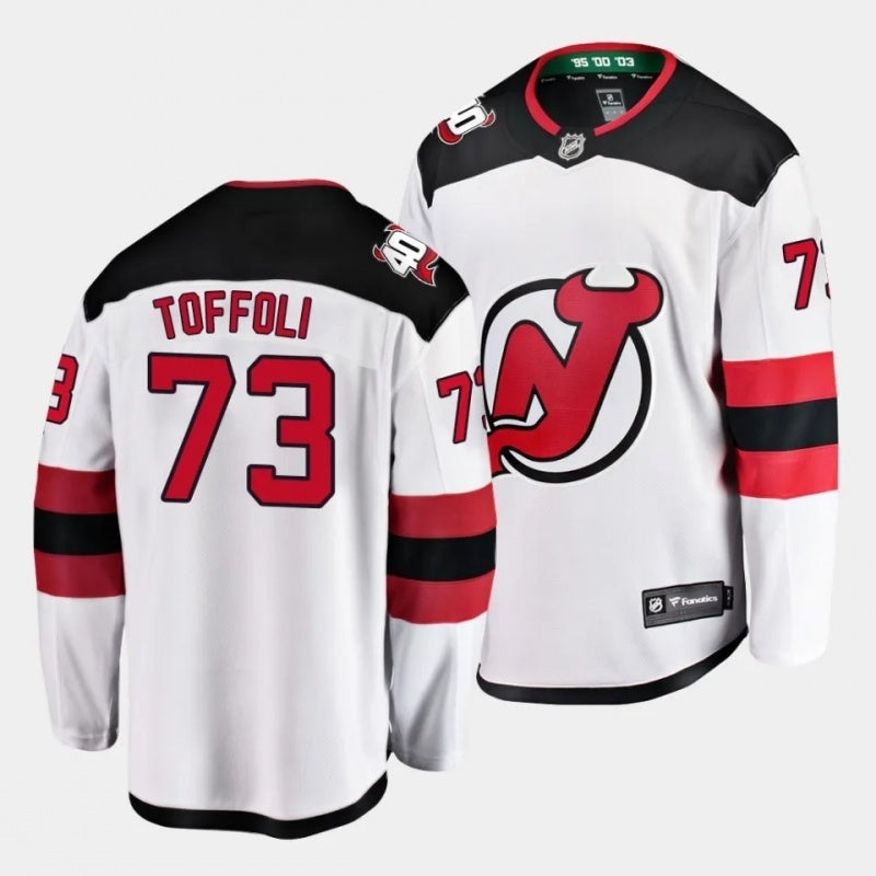 new jersey devils #73 tyler toffoli away white breakaway player jersey Style 2 Hockey Jersey hockey jersey product view 1