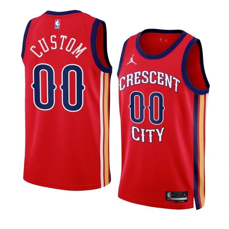 new orleans pelicans custom 2023-24 statement edition red swingman jersey Basketball Jersey basketball jersey product view 1