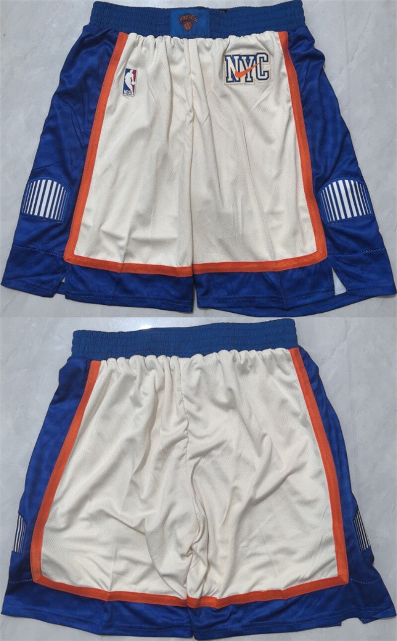 new yok knicks white 2026 shorts (run small) Basketball Jersey basketball jersey product view 1