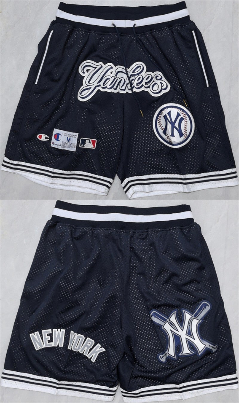 new yok yankees navy shorts (run small) Baseball Jersey baseball jersey product view 1