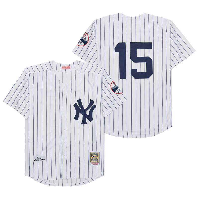 new york yankees #15 thurman munson Style 2 Baseball Jersey baseball jersey product view 1