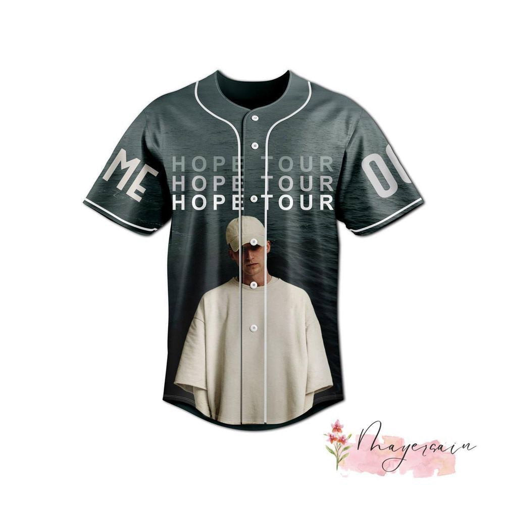 NF Hope Baseball Jersey Shirt, Hope Album Tour Merch - lylyprint.com baseball jersey product view 2