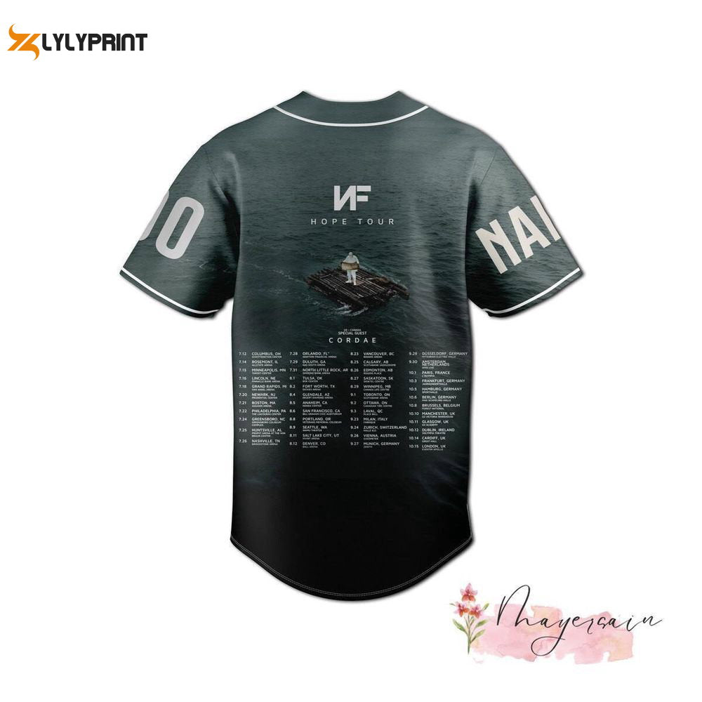 NF Hope Baseball Jersey Shirt, Hope Album Tour Merch - lylyprint.com baseball jersey product view 1