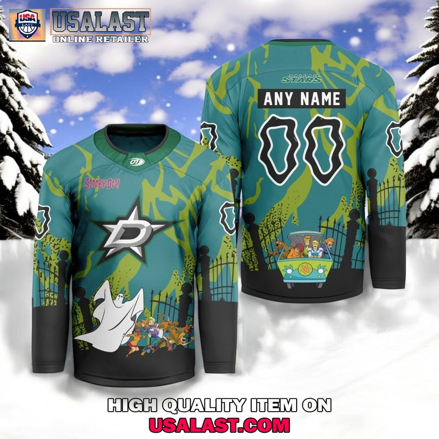 NHL Dallas Stars x Scooby Doo Hockey Jersey hockey jersey product view 1