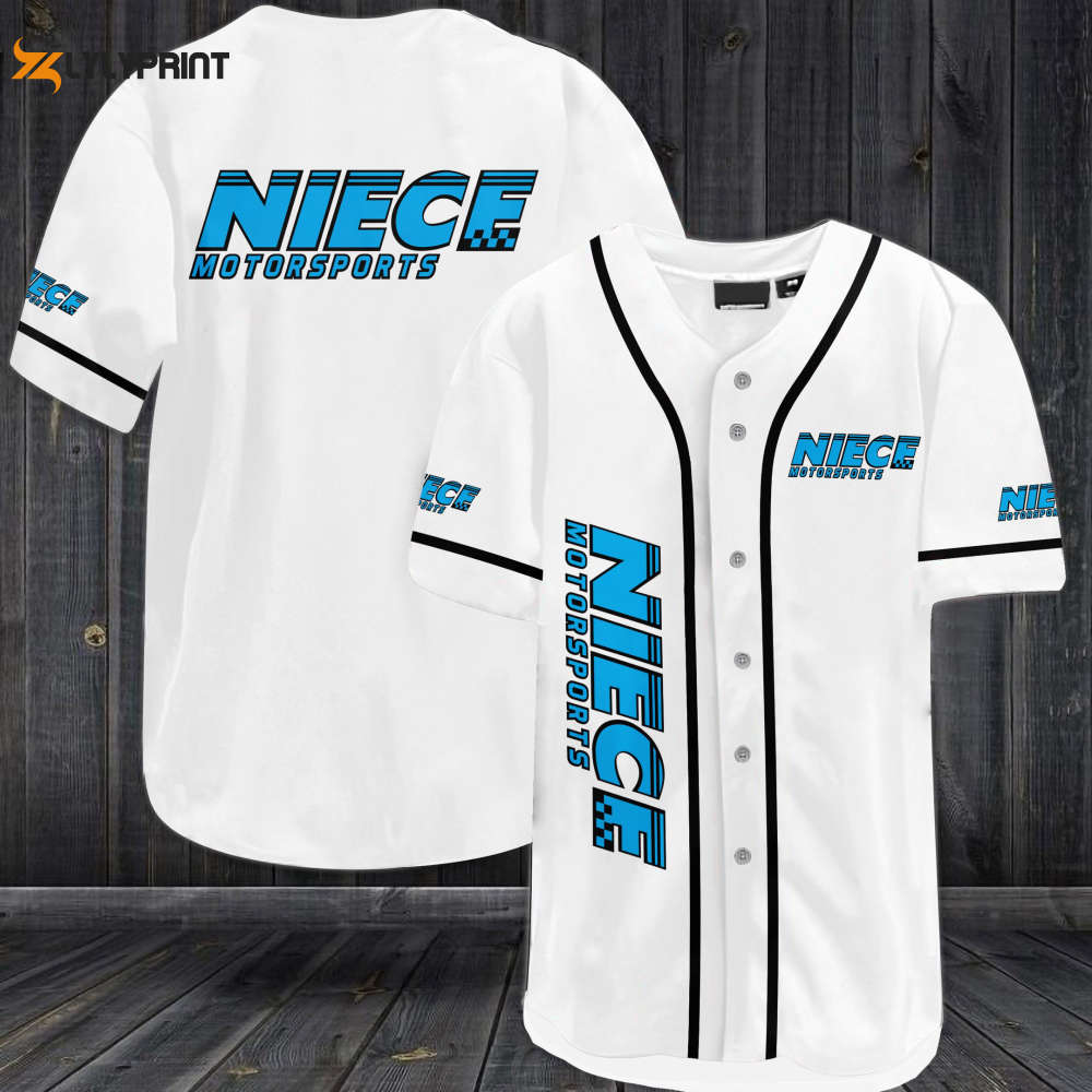 Niece Motorsports Baseball Jersey - lylyprint.com baseball jersey product view 1