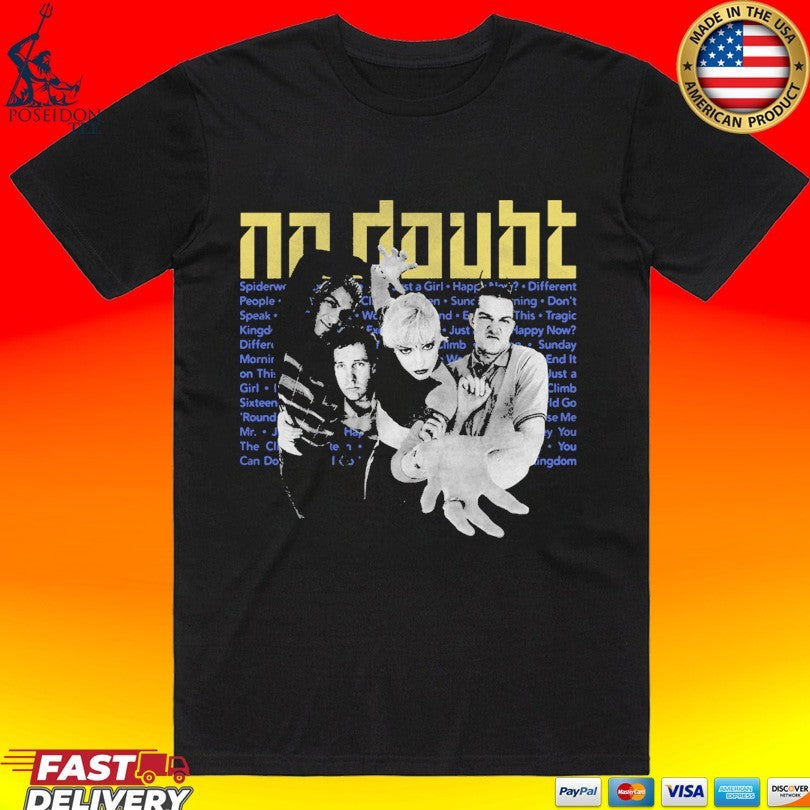 No Doubt Tragic Kingdom Tracklist T-shirt Unisex T-shirt, Sweatshirt, Hoodie, Long Sleeve Tee - T-Shirt, Sweatshirt, Hoodie