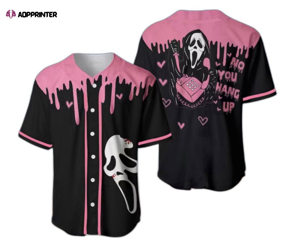 No You Hang Up Halloween Baseball Jersey Shirt, Perfect Holiday Gift For Men - Aopprinter baseball jersey product view 1