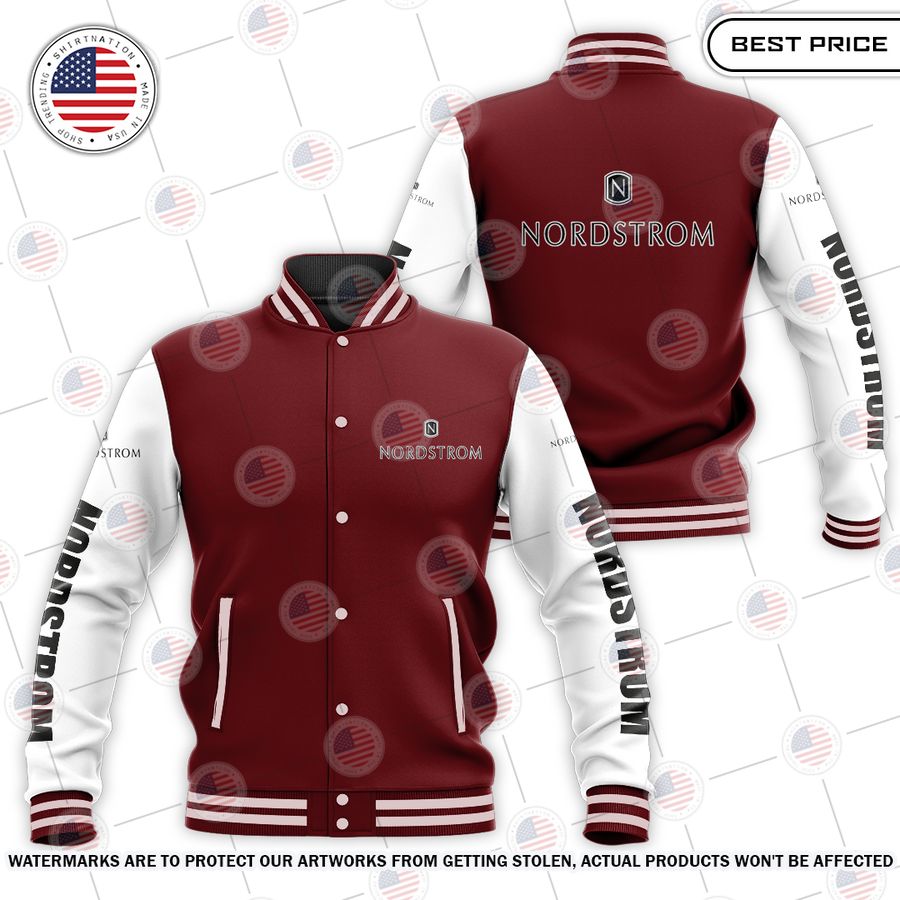 NEW Nordstrom Baseball Jacket baseball jersey product view 1
