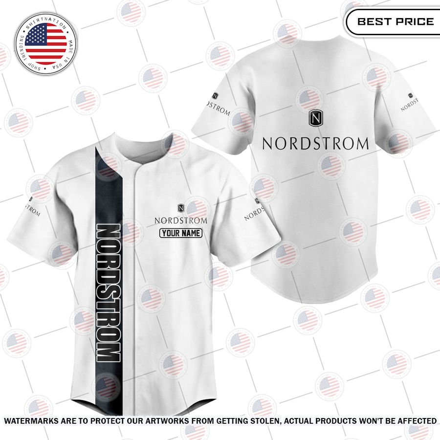 NEW Nordstrom Custom Baseball Jersey baseball jersey product view 1