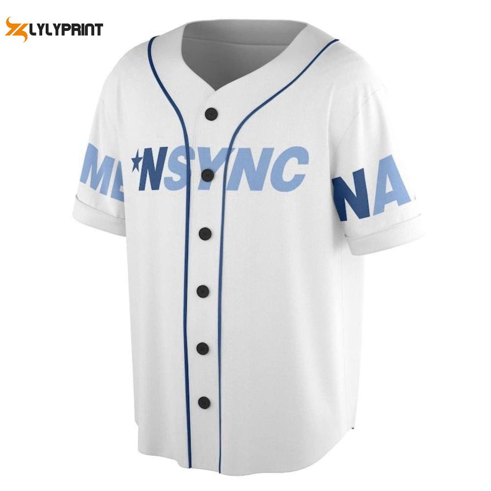 Nsync Band Baseball Jersey, In My Nsync Reunion Era Shirt, American Vocal Group Tee, Music Concert Jersey - lylyprint.com baseball jersey product view 1
