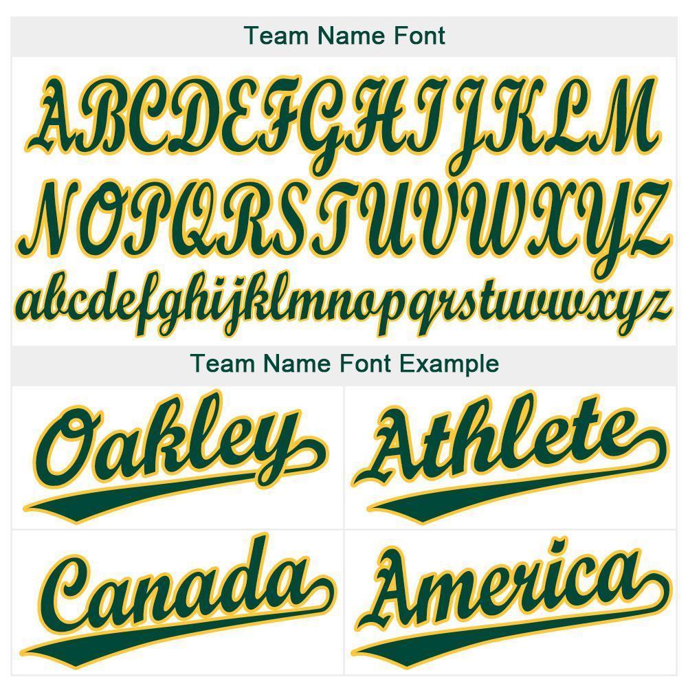 Custom White Green-Gold Baseball Jersey baseball jersey product view 5