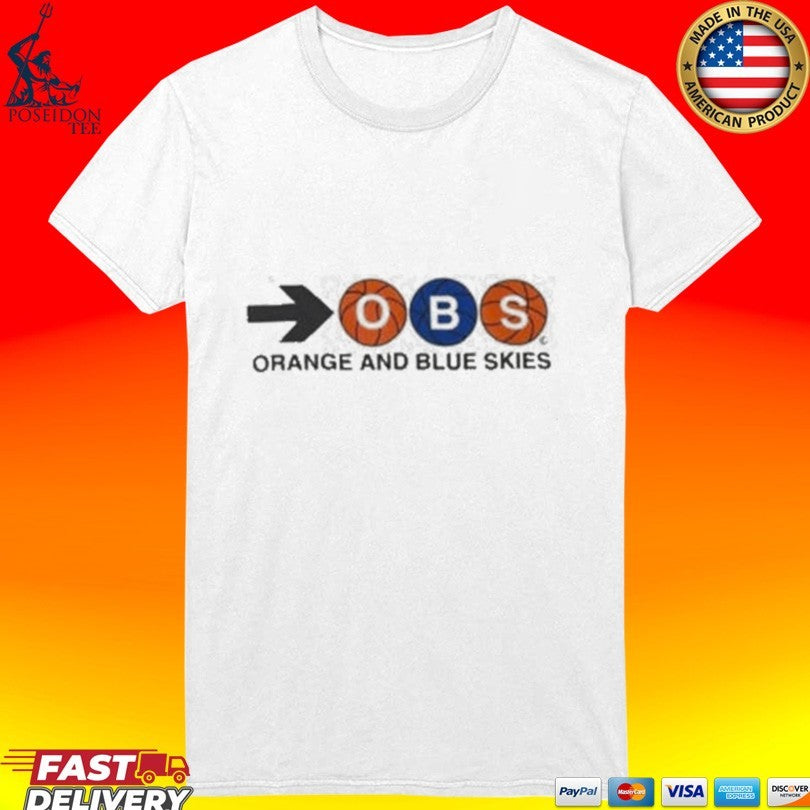 Obs Orange And Blue Skies - Adult & Kids T-Shirts, Sweatshirts & Hoodies apparel design preview 3