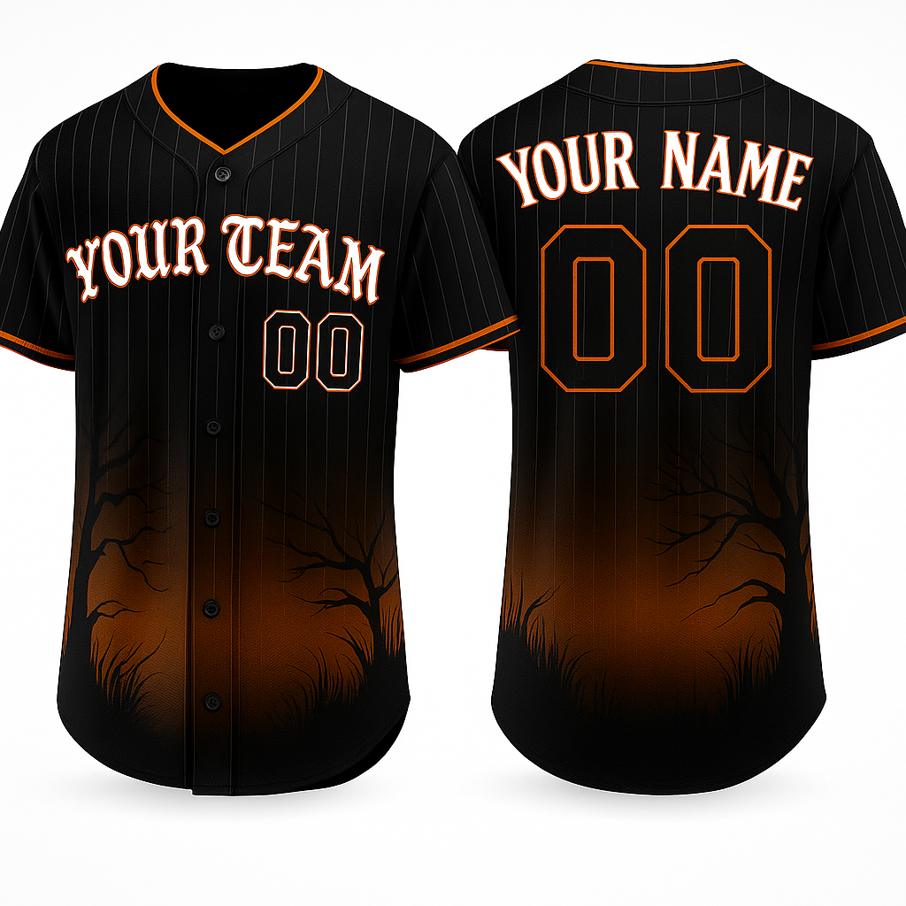 Halloween Edition White Sox Jersey Personalized Name and Number in Old English Style baseball jersey product view 1
